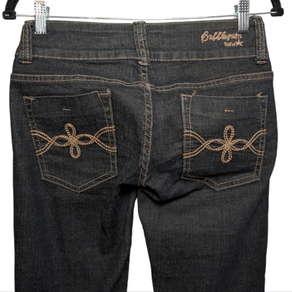 Bubblegum USA Dark Wash Low Rise Jeans Juniors 5 🌟 - Picture 8 of 12